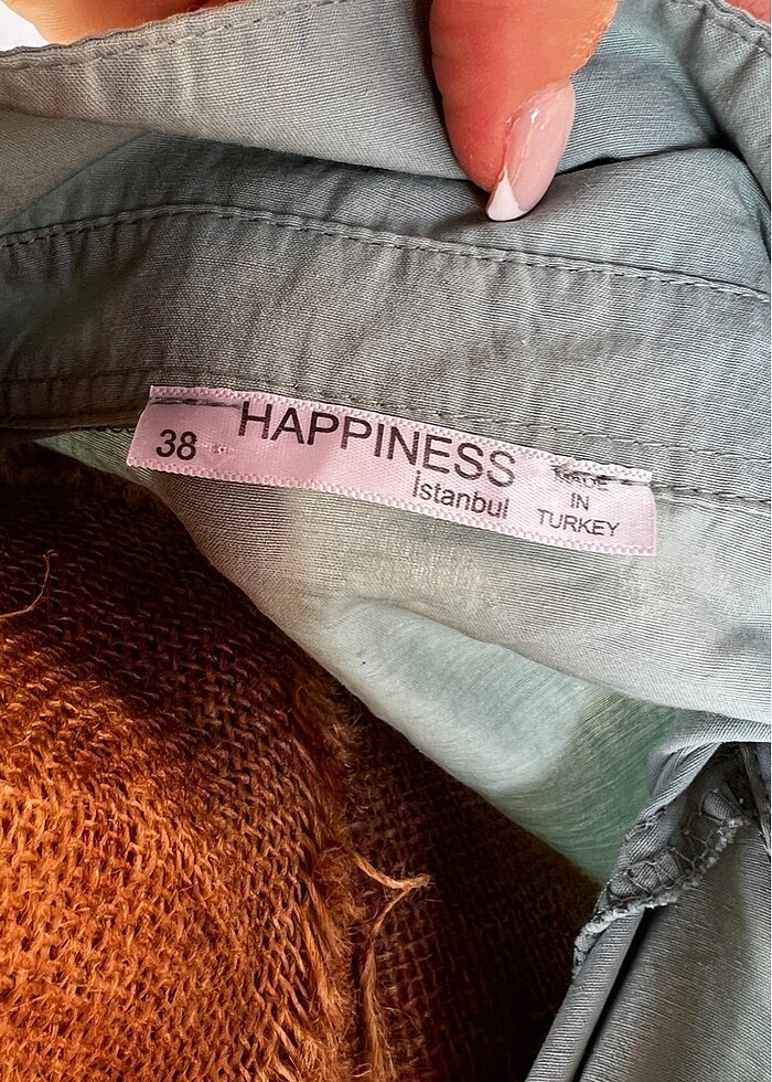 HAPPINESS 38 BEDEN YEŞİL GÖMLEK - Görsel 4