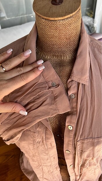 0 İPEK YARGICI GÖMLEK 36 BEDEN UYGUN - Görsel 4