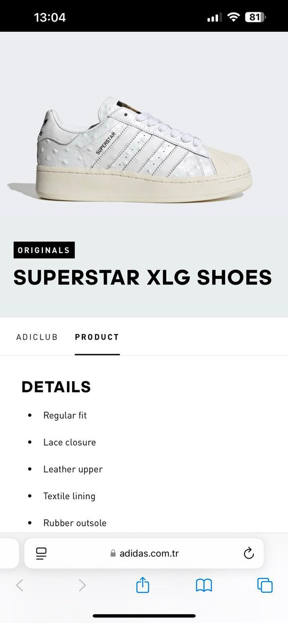 Adidas Beyaz Kadın SUPERSTAR HİÇ GİYİLMEDİ - Görsel 2