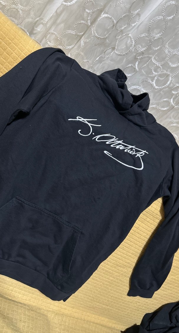 Siyah Kapüşonlu Erkek Sweatshirt - Görsel 3