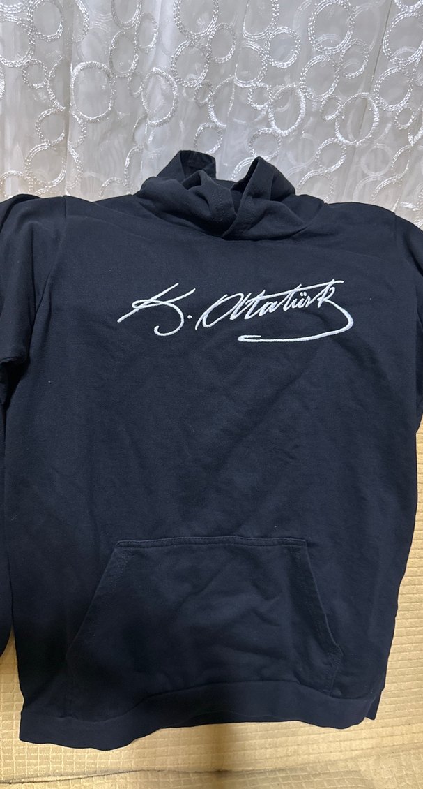 Siyah Kapüşonlu Erkek Sweatshirt - Görsel 2