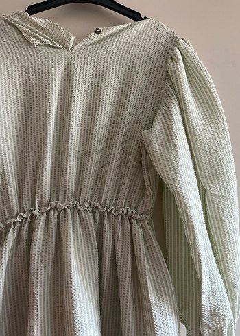 Bej Kadın Uzun Keten Elbise - Görsel 5