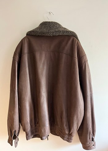 Kahverengi Kürklü Deri Erkek Ceket - Görsel 8