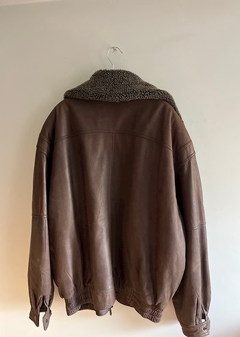 Kahverengi Kürklü Deri Erkek Ceket - Görsel 7