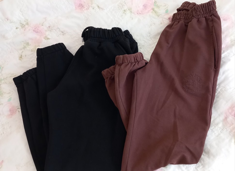 Kahverengi Rahat Kesim Kadın Eşofman Altı 2si tek fiyat - Görsel 2