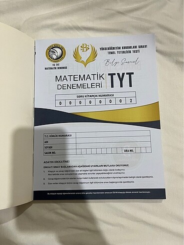 Beden Bilgi sarmal tyt ve ayt matematik denemesi