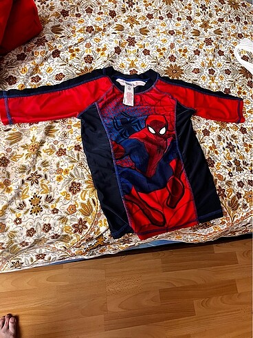 9 Yaş Beden lacivert Renk Çocuk spiderman tişört