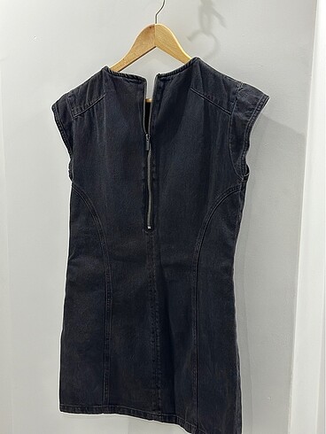 Zara Siyah jean elbise