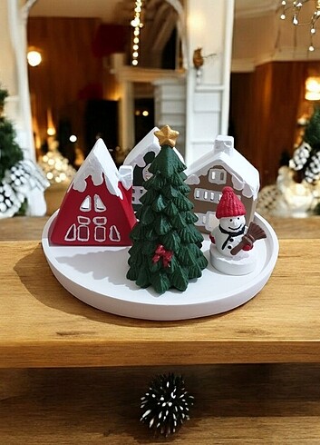 Diğer 6 parça cookie tealight ev seti
