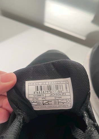 Siyah Bağcıklı Kadın Spor Ayakkabı - Görsel 4