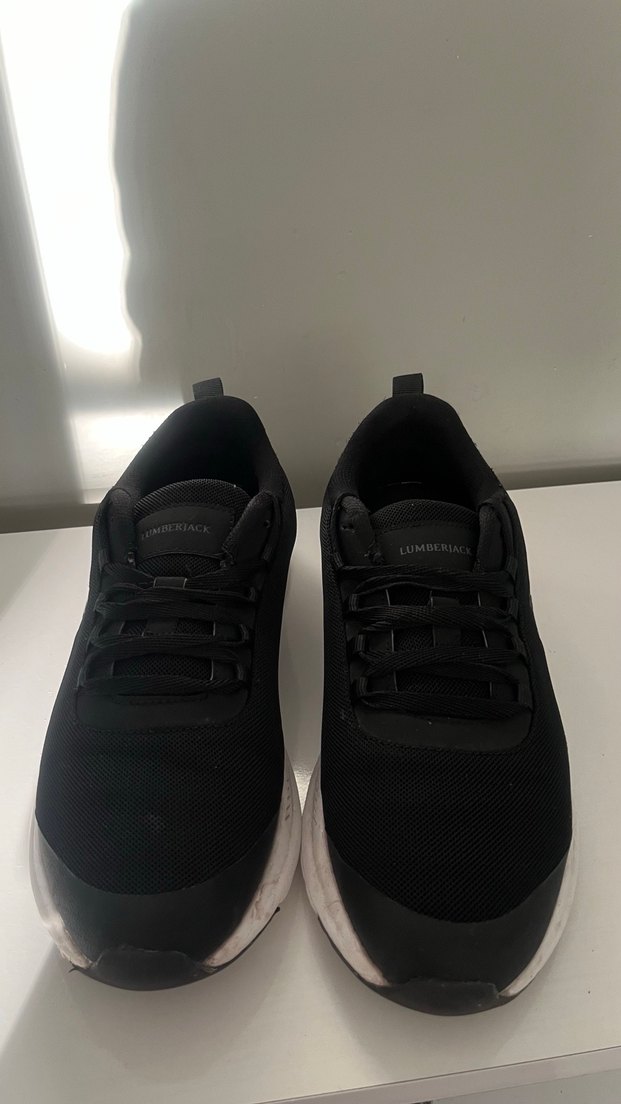 Siyah Bağcıklı Kadın Spor Ayakkabı - Görsel 2