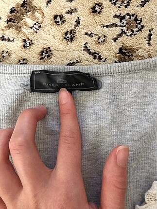River Island Sayılı giyildi gri atlet