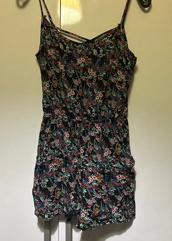 H&M Çok Renkli Askılı Mini Tulum