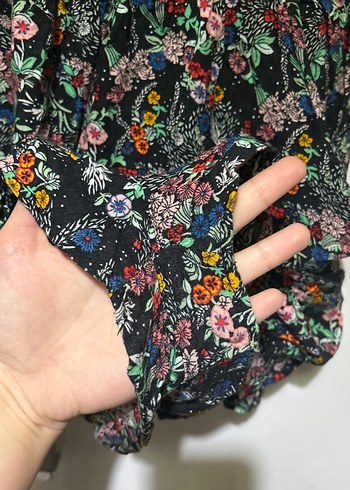 s Beden H&M Çok Renkli Askılı Mini Tulum