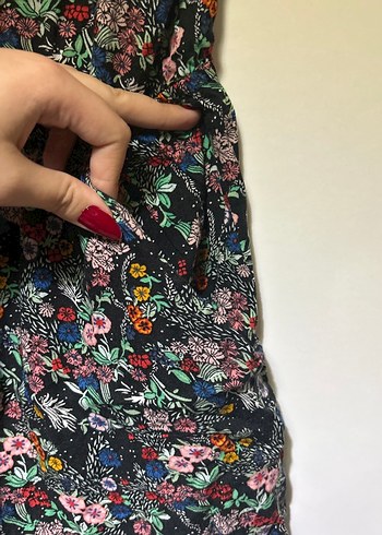 H&M H&M Çok Renkli Askılı Mini Tulum