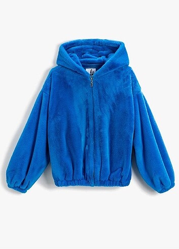 Koton peluş mavi mont