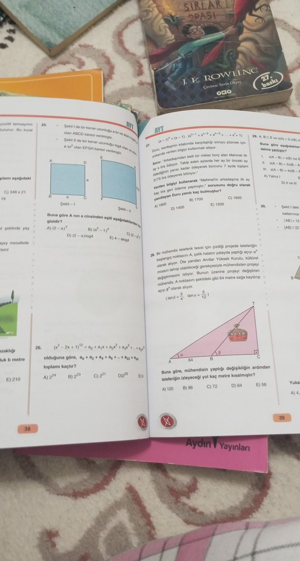 Karaağaç AYT Matematik Denemeleri Kitabı - Görsel 3