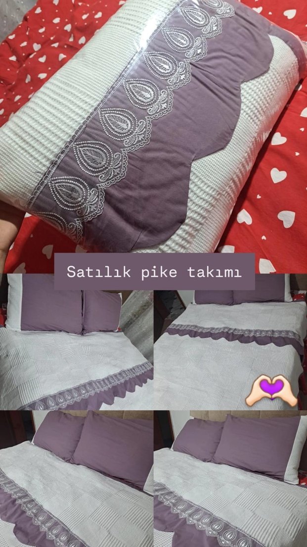 çift kişilik pike takımı%100 pamuk akfil - Görsel 3