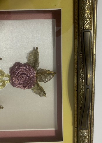 Beden altın Renk Altın Renkli Dekoratif Çerçeveli tepsi
