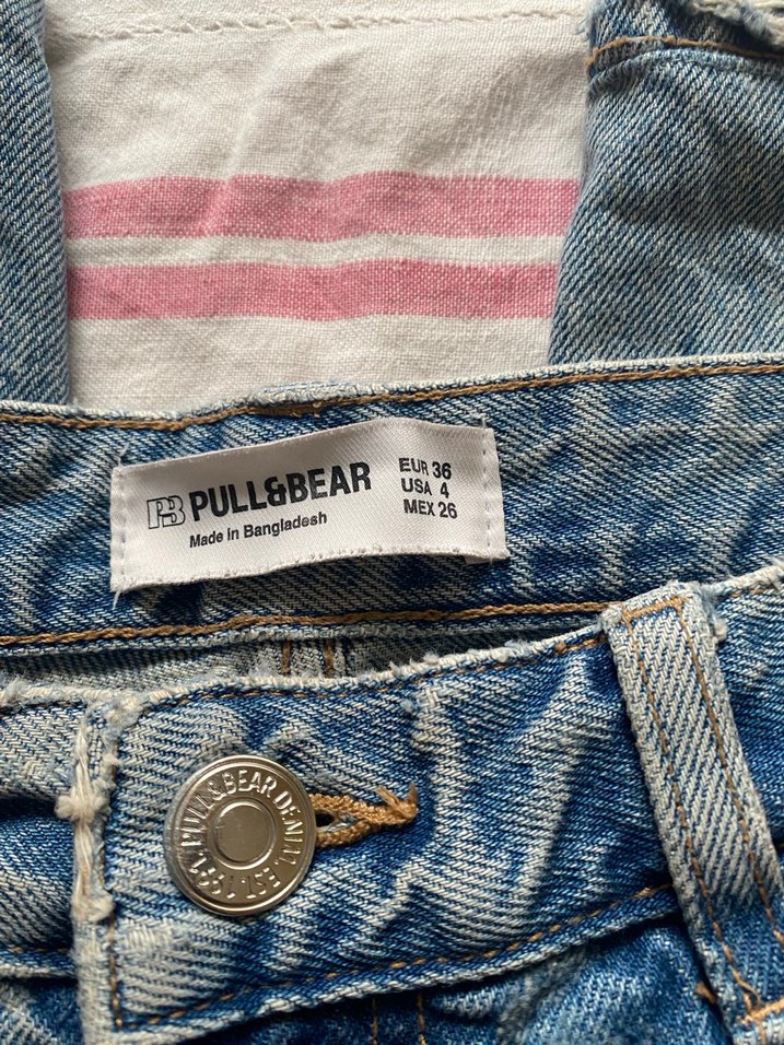 Gri Bol Kesim Midi Denim Kadın Pantolon - Görsel 3