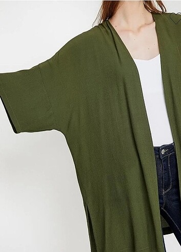 Koton Kısa kollu işlemeli kimono