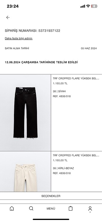 38 Beden Zara jean