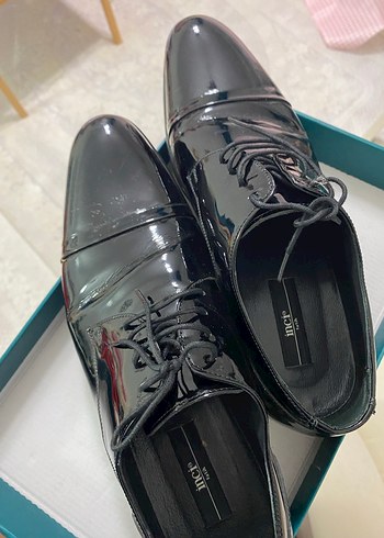 Siyah rugan  Erkek Klasik Ayakkabı - Görsel 2