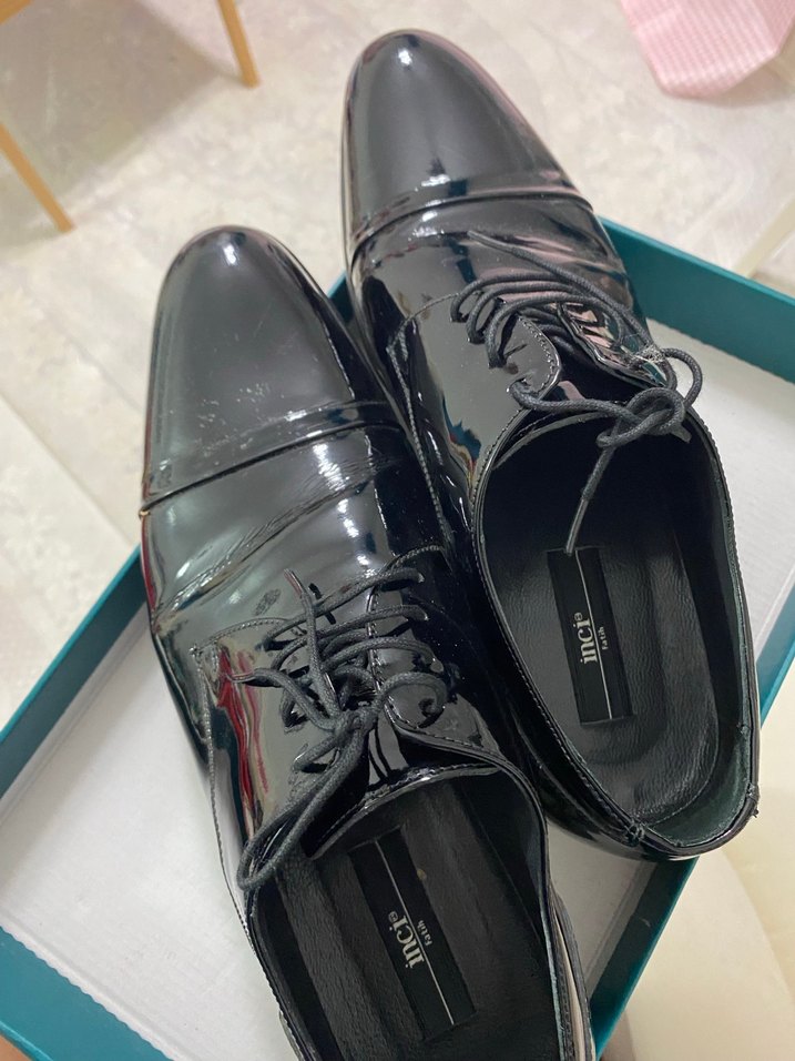 Siyah rugan  Erkek Klasik Ayakkabı - Görsel 2