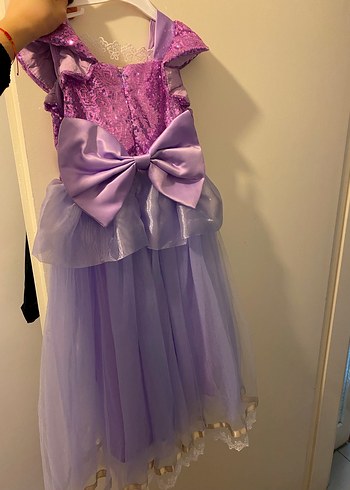 Mor Parlak Kız Çocuk Abiye - Görsel 2