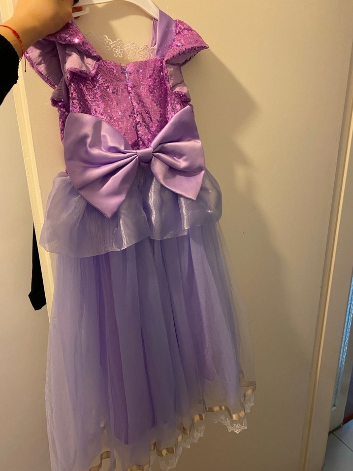 Mor Parlak Kız Çocuk Abiye - Görsel 2