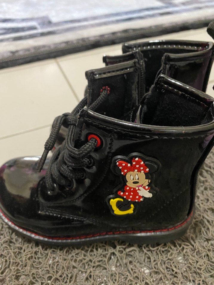 Kız Çocuk Siyah Parlak  Bot - Görsel 3