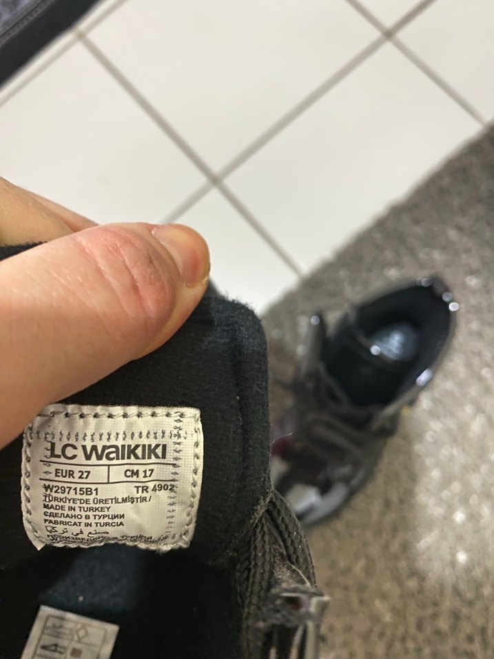 Kız Çocuk Siyah Minnie Mouse Desenli Bot - Görsel 4