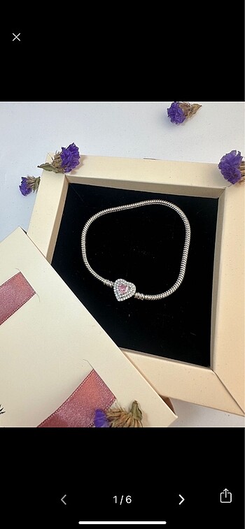 PANDORA MOMENTS PEMBE TAŞLI BİLEKLİK