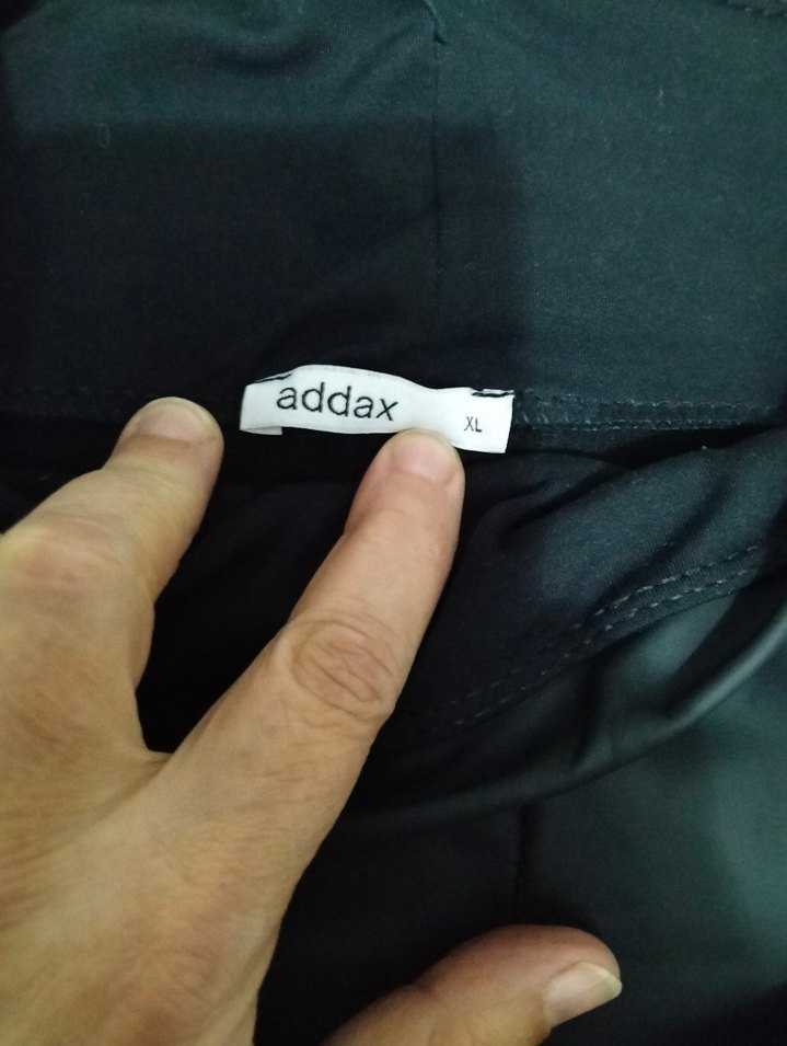 Siyah Kadın Midi Tayt Elastik Kumaş - Görsel 2