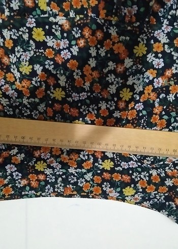 Çiçek Desenli Volanlı Midi Etek - Görsel 3