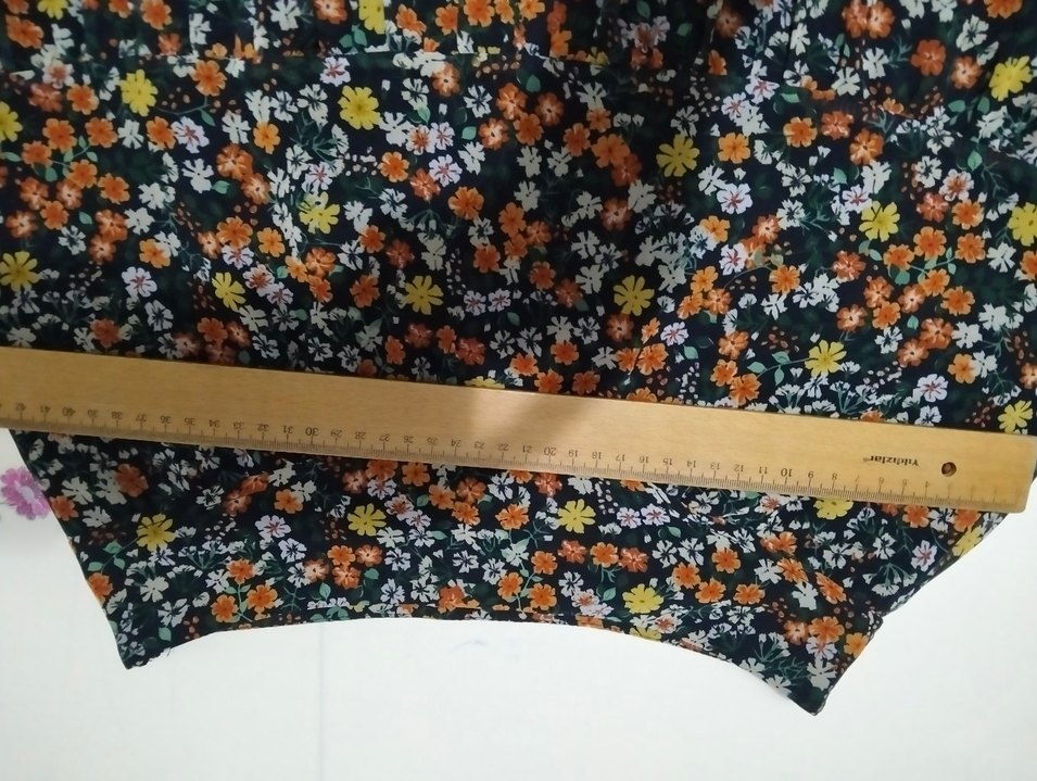 Çiçek Desenli Volanlı Midi Etek - Görsel 3