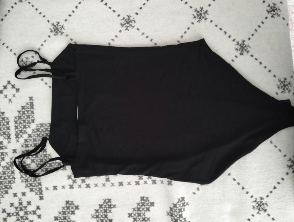 Addax marka siyah İnce Askılı Göğüs Açılabilir Bodysuit - Görsel 3