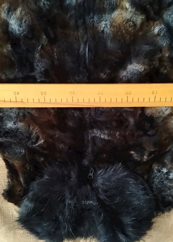 Kahverengi Kürklü Midi Kadın Yelek - Görsel 7