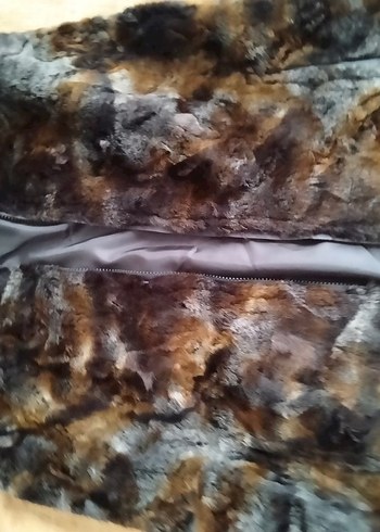 Kahverengi Kürklü Midi Kadın Yelek - Görsel 4