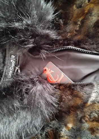 Kahverengi Kürklü Midi Kadın Yelek - Görsel 3