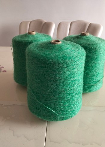 Bohem Tarzı Yeşil örgü ipi