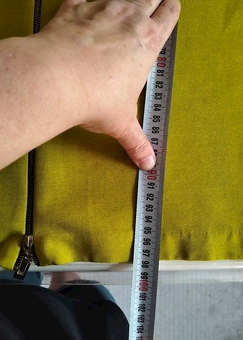 önden fermuar detaylı midi elbise - Görsel 7