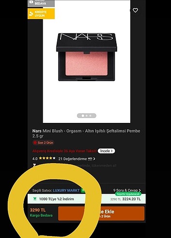 Beden Nars allık