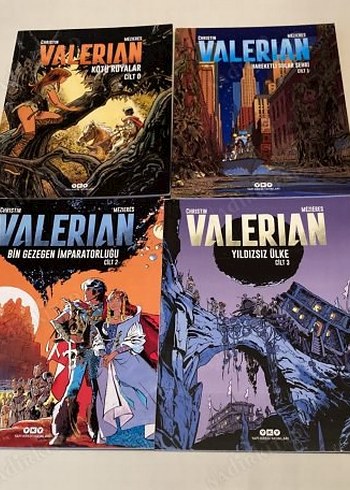 Valerian Çizgi Roman Seti - 4 Cilt