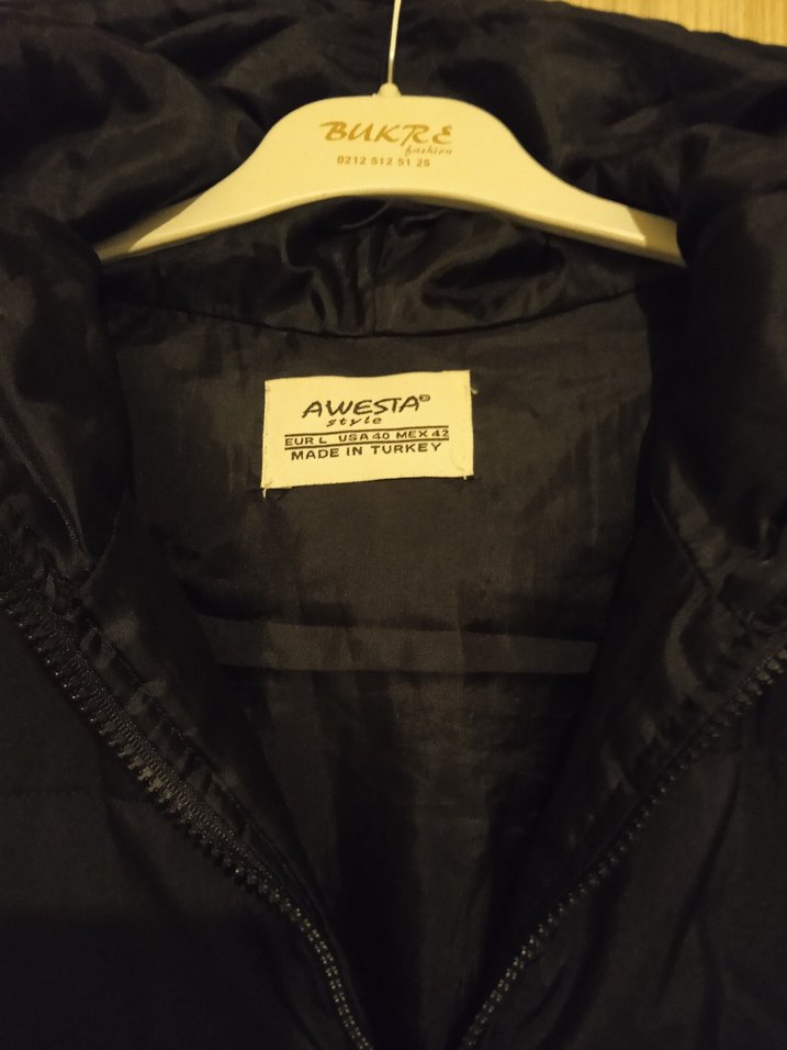 Siyah Fermuarlı Kadın Yelek - Görsel 2