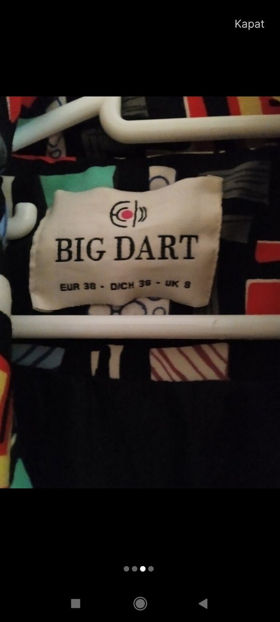 Renkli Baskılı Kadın Fermuarlı Ceket - Görsel 2