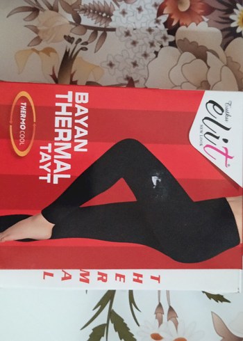 Elit Kadın Siyah Termal Tayt - Görsel 4