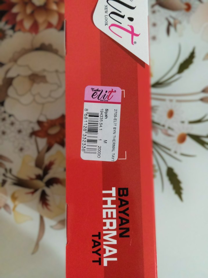 Elit Kadın Siyah Termal Tayt - Görsel 2