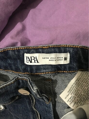34 Beden Orijinal zara kot pantolon