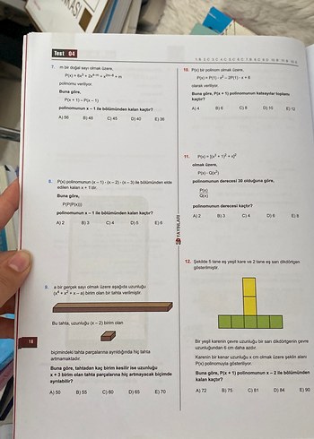  AYT Matematik Soru Bankası 3D